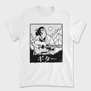 Tricou Barbati (Unisex), Samurai PlayGuitar