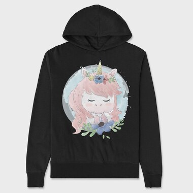 Cute Unicorn Flowers, Hanorac Oversize Barbati (Unisex)