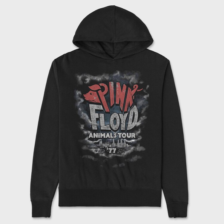 Pink Floyd 5, Hanorac Oversize Barbati (Unisex)