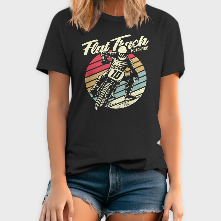 Flat Track Rider, Tricou Barbati (Unisex)