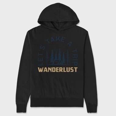 wander lust, Hanorac Oversize Barbati (Unisex)