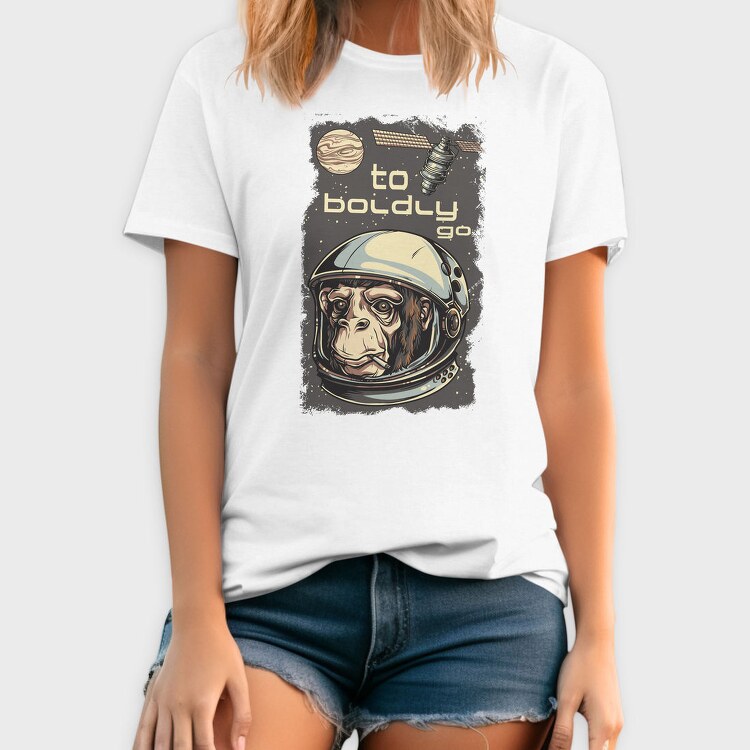 Space Monkey Go, Tricou Barbati (Unisex)