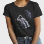 Space Moon Astronaut, Tricou Femei
