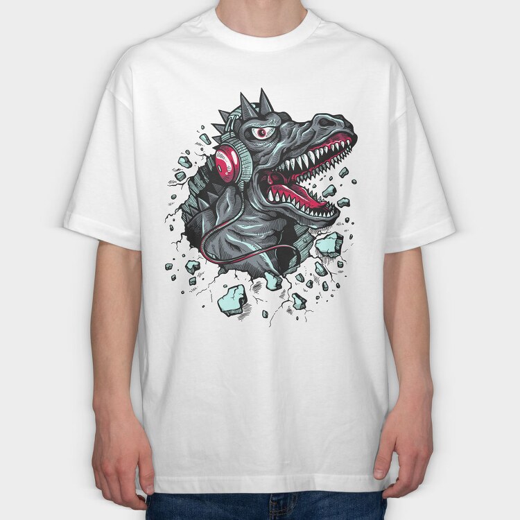Dino Rage, Tricou Oversize Barbati (Unisex)