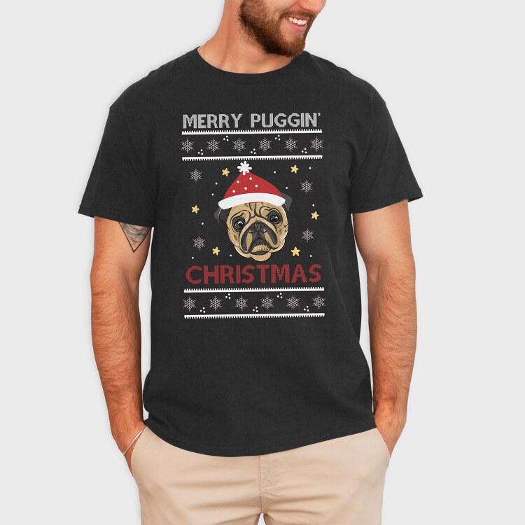 Pugmas, Tricou Barbati (Unisex)