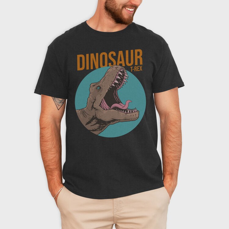 Dino Roar T Rex, Tricou Barbati (Unisex)