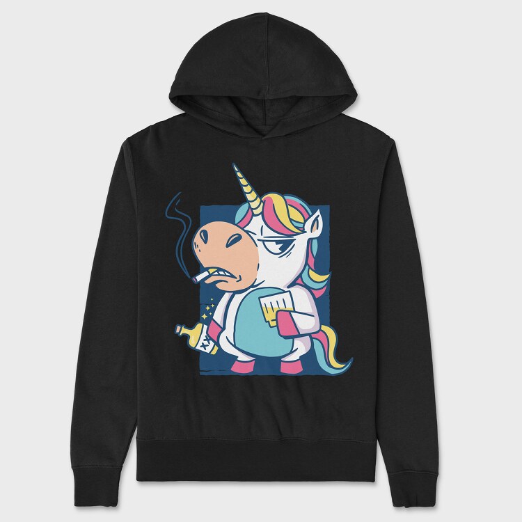 Hanorac Barbati (Unisex), Bad Habits Unicorn