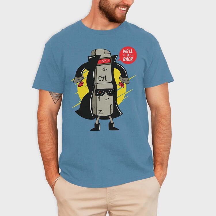 Ctrl Z Cyborg, Tricou Barbati (Unisex)