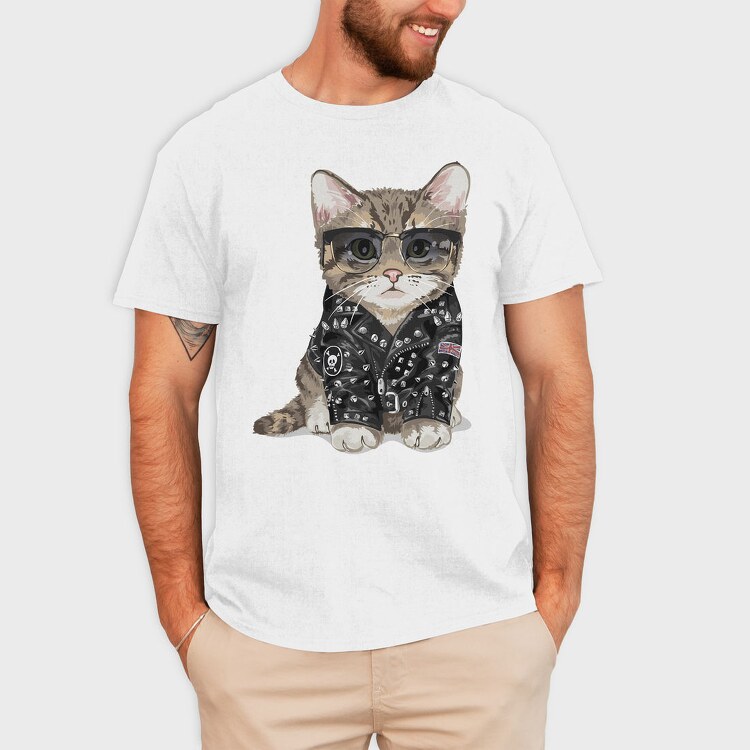 Punk Kitty, Tricou Barbati (Unisex)