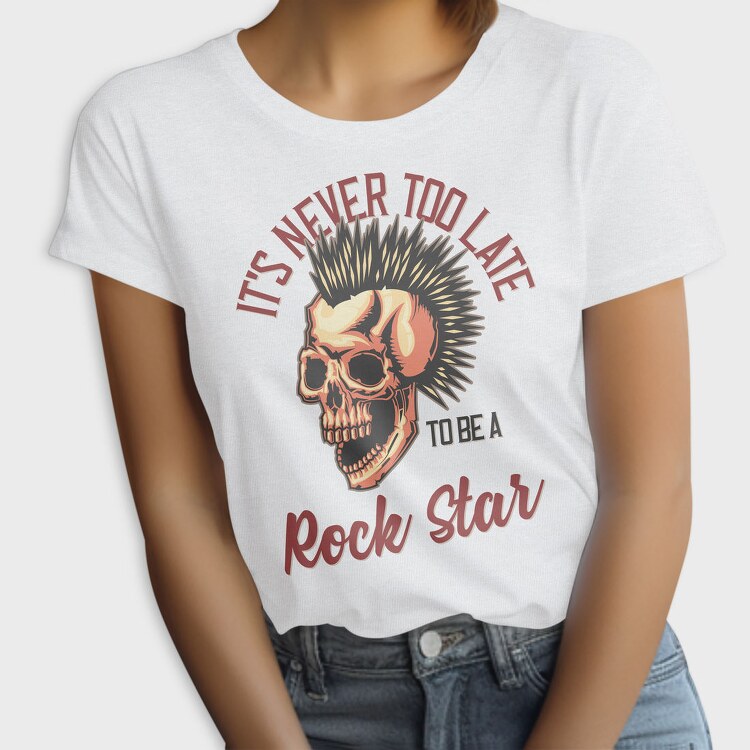 Punk Skull Rockstar, Tricou Femei