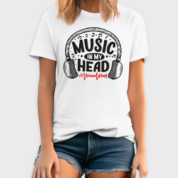 Music In My Head, Tricou Barbati (Unisex)