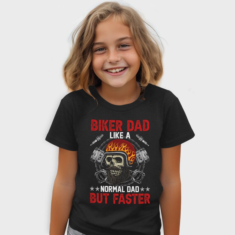 Biker Dad Faster, Tricou Copii