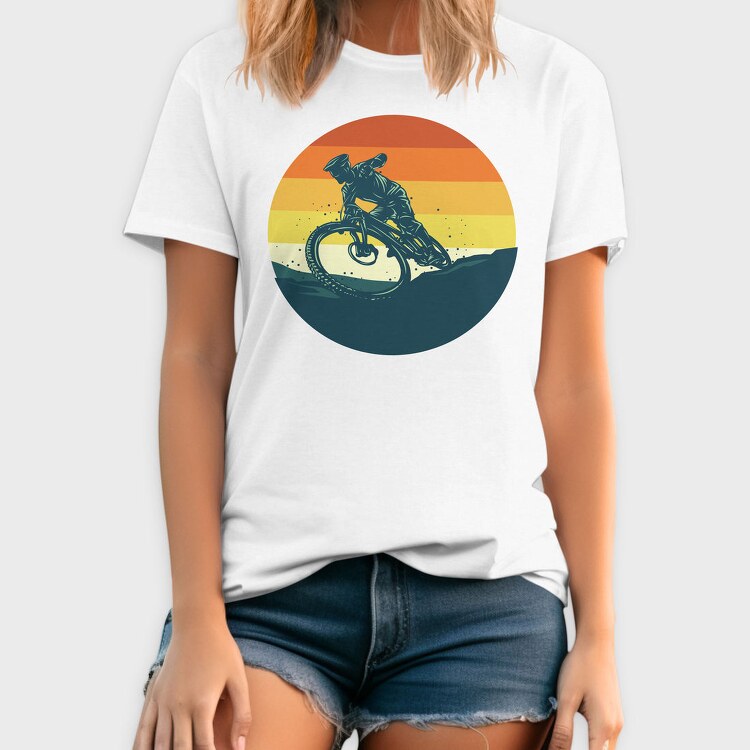 Dirt Bike Sunset, Tricou Barbati (Unisex)
