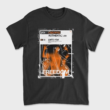 Freedom Orange Shadow, Tricou Barbati (Unisex)