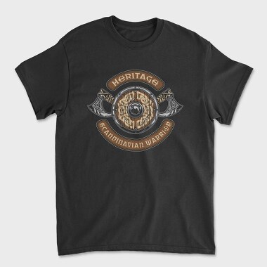 Heritage Scandinavian Warrior, Tricou Barbati (Unisex)