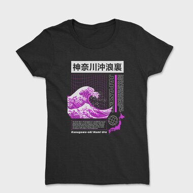 Japanese Wave Purple, Tricou Femei