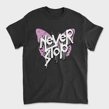 Never Stop Graffiti, Tricou Barbati (Unisex)