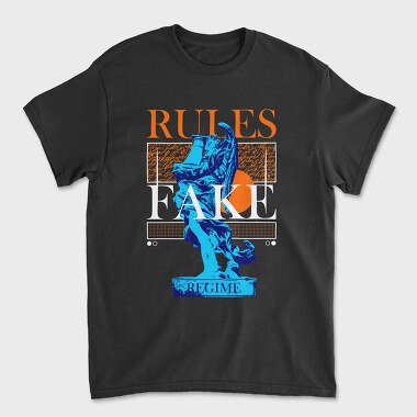 Rules Fake, Tricou Barbati (Unisex)