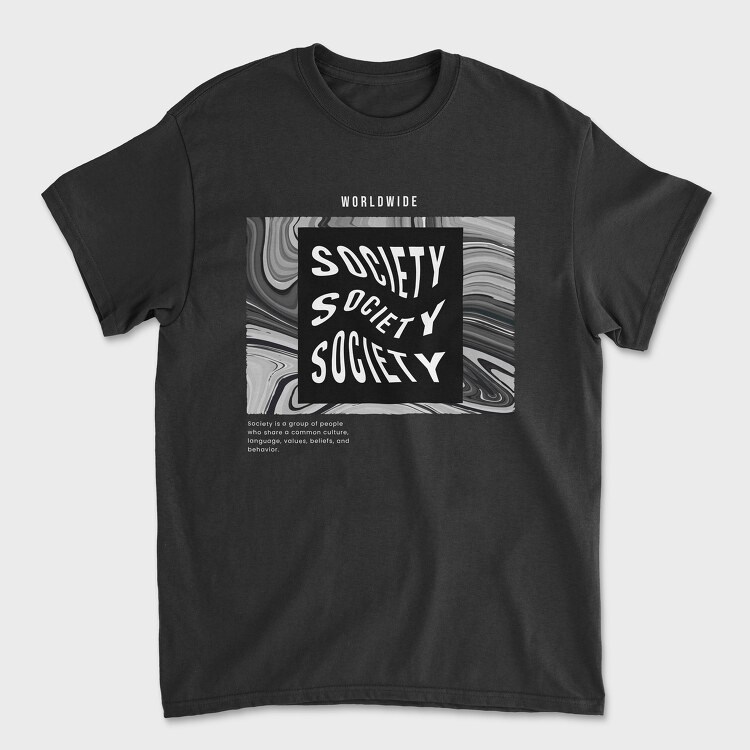 Society, Tricou Barbati (Unisex)