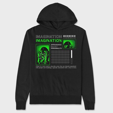 Iagination, Hanorac Oversize Barbati (Unisex)