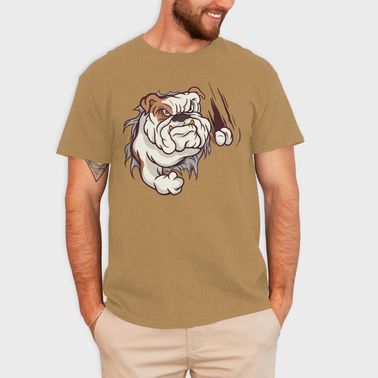 Bull Dog, Tricou Barbati (Unisex)