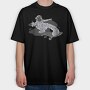 Space Skater 1, Tricou Oversize Barbati (Unisex)