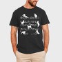 Music Staff Cats, Tricou Barbati (Unisex)