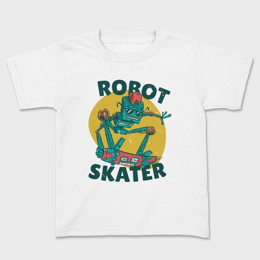 Tricou Copii, Robot Skater