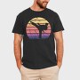 Martial Arts Retro Sunset, Tricou Barbati (Unisex)