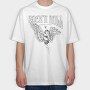 Rock N Roll Live Angel, Tricou Oversize Barbati (Unisex)