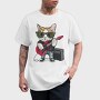 Cat Rockstar, Tricou Barbati (Unisex)