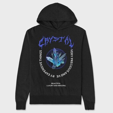 Crystal, Hanorac Oversize Barbati (Unisex)