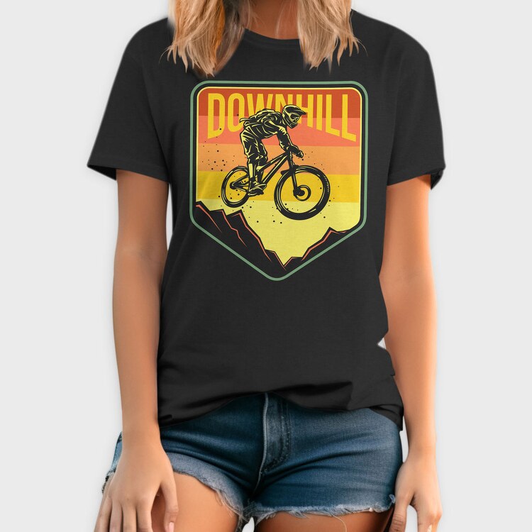 Downhill Thrill, Tricou Barbati (Unisex)