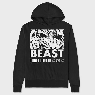 Tiger Beast, Hanorac Oversize Barbati (Unisex)