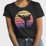 Martial Arts Retro Sunset, Tricou Femei