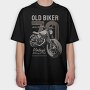 Old Biker Road Tested, Tricou Oversize Barbati (Unisex)
