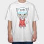 Troublemaker Cat Hoodie, Tricou Oversize Barbati (Unisex)