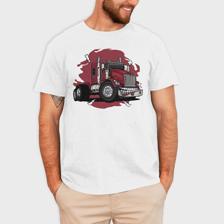 Truck Teeth Danger, Tricou Barbati (Unisex)