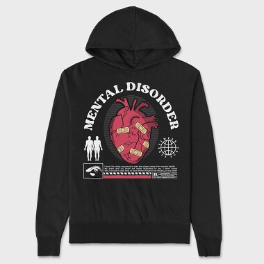 Mental Disorder, Hanorac Oversize Barbati (Unisex)