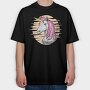 Unicorn Mane Magic, Tricou Oversize Barbati (Unisex)