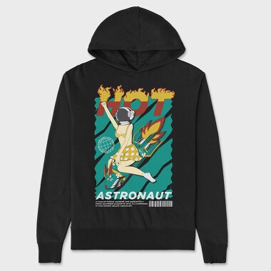 Hot Astronaut, Hanorac Oversize Barbati (Unisex)