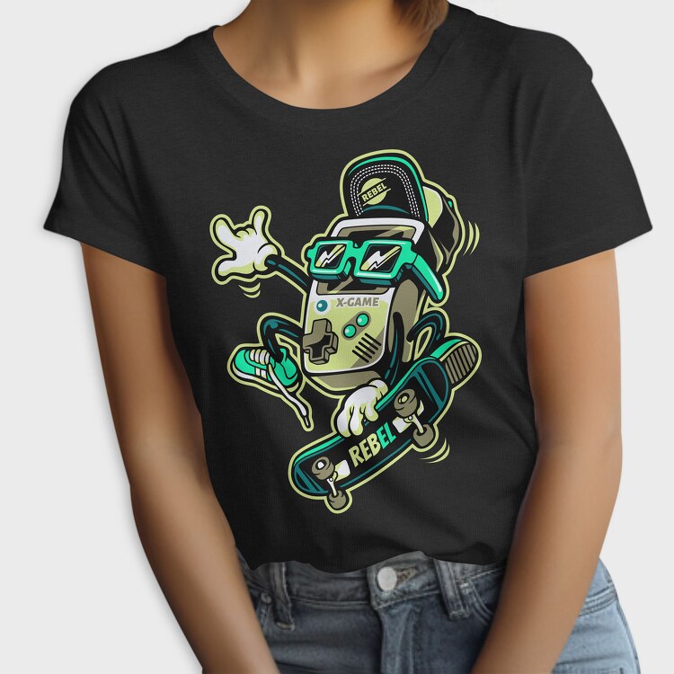 Rebel X Game Skate, Tricou Femei