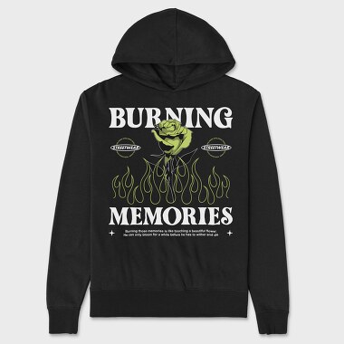 Burning Memories, Hanorac Oversize Barbati (Unisex)