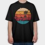 Sunset Lounge, Tricou Oversize Barbati (Unisex)