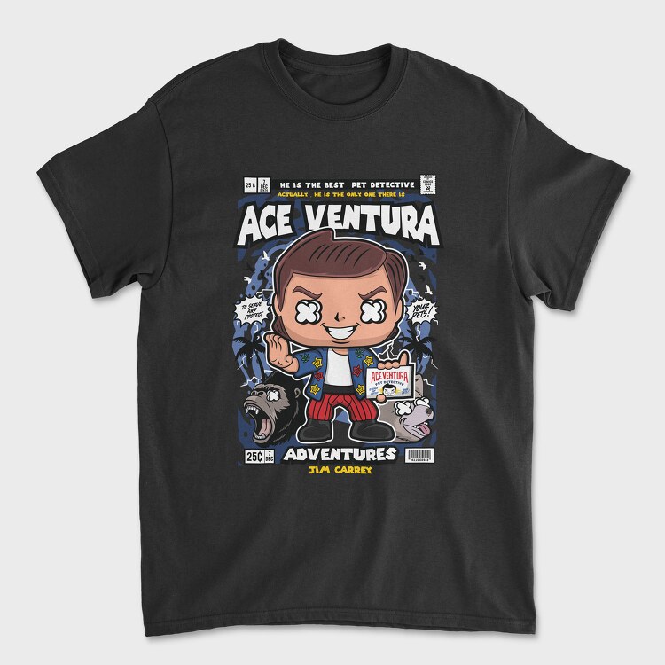 Ace Ventura, Tricou Barbati (Unisex)