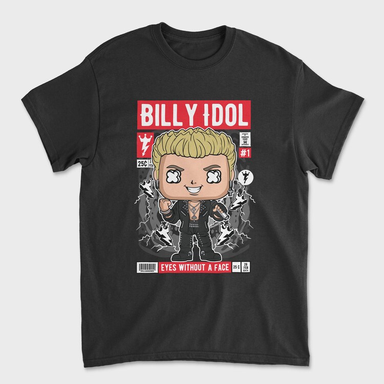 Billy Idol, Tricou Barbati (Unisex)