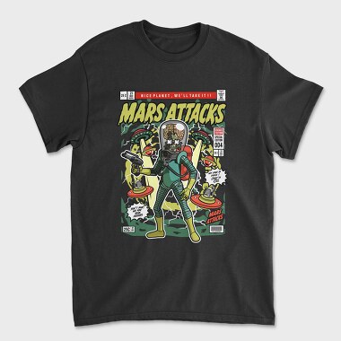 Mars Attacks, Tricou Barbati (Unisex)