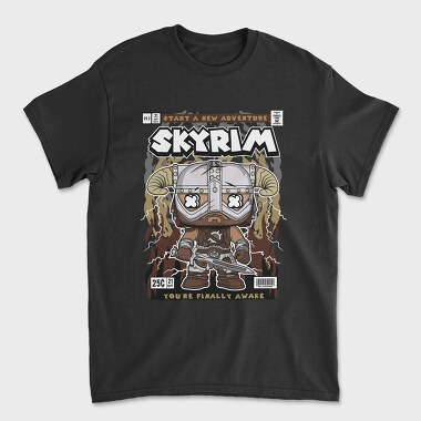 Skyrim, Tricou Barbati (Unisex)