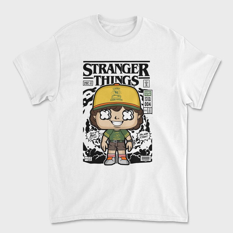 Stranger Things Dustin, Tricou Barbati (Unisex)