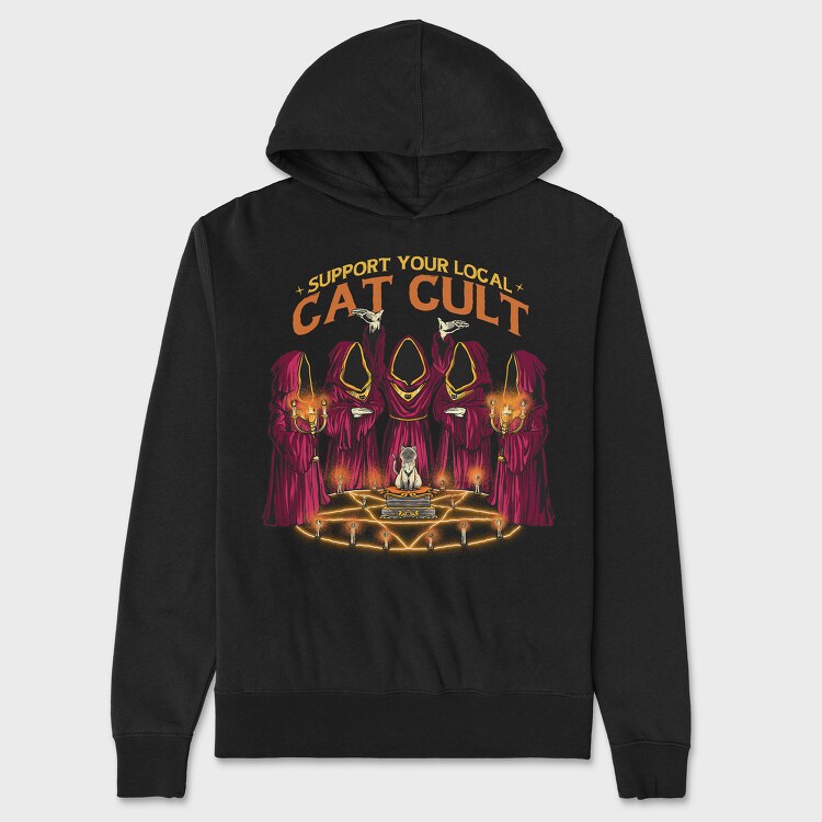 Cat Cult, Hanorac Oversize Barbati (Unisex)